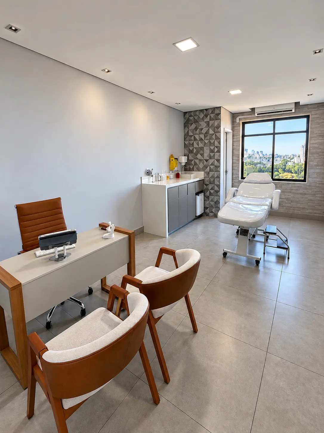 Sala de atendimento e procedimentos clínicos da Dra. Samyra Alves em Belo Horizonte